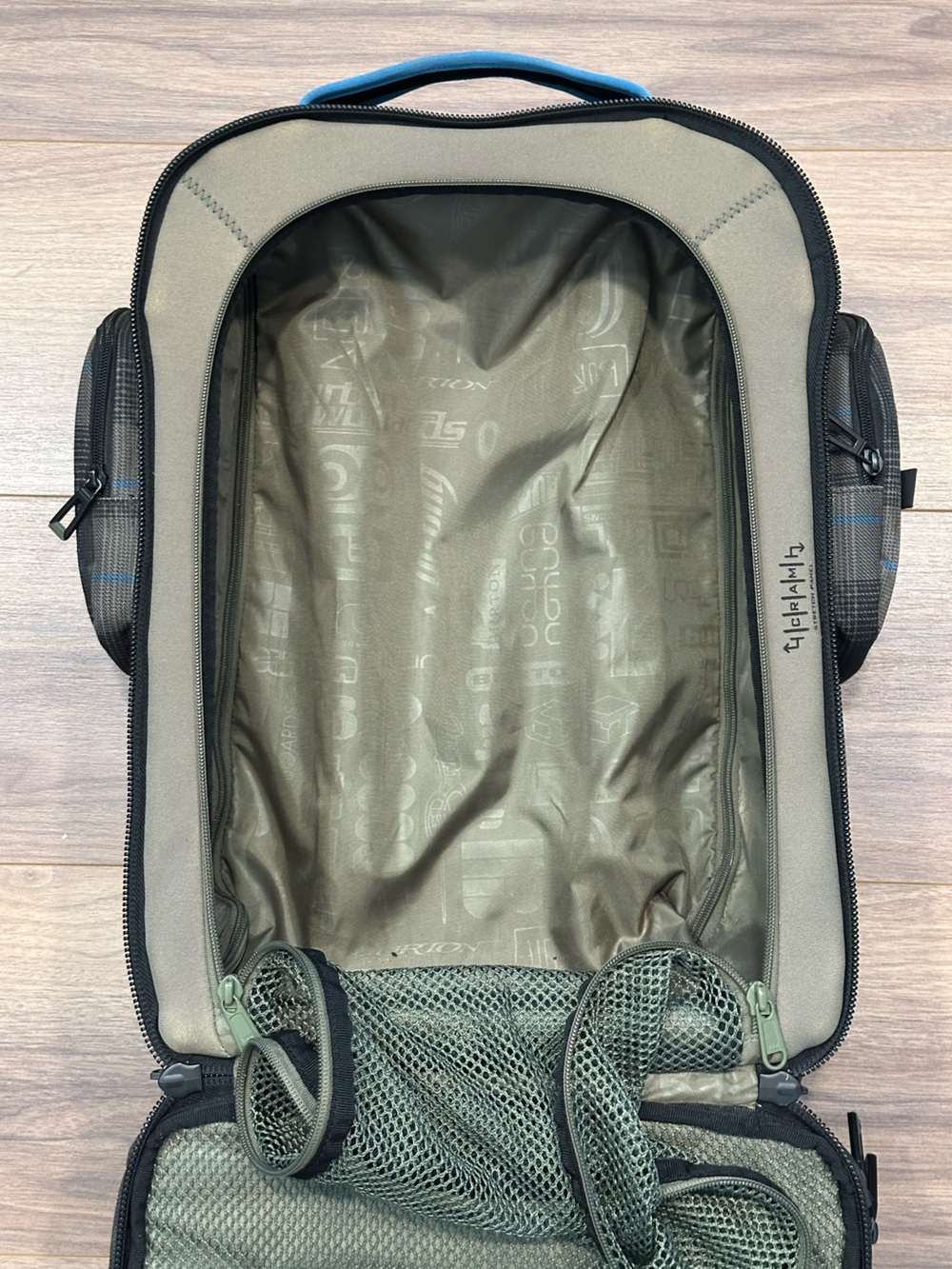 Burton Wheelie Flight Deck Carry-On Bag in Plaid - Picture 11 of 12